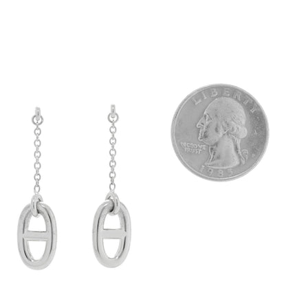 Hermes Sterling Silver Farandole Drop Earrings 2 of 5