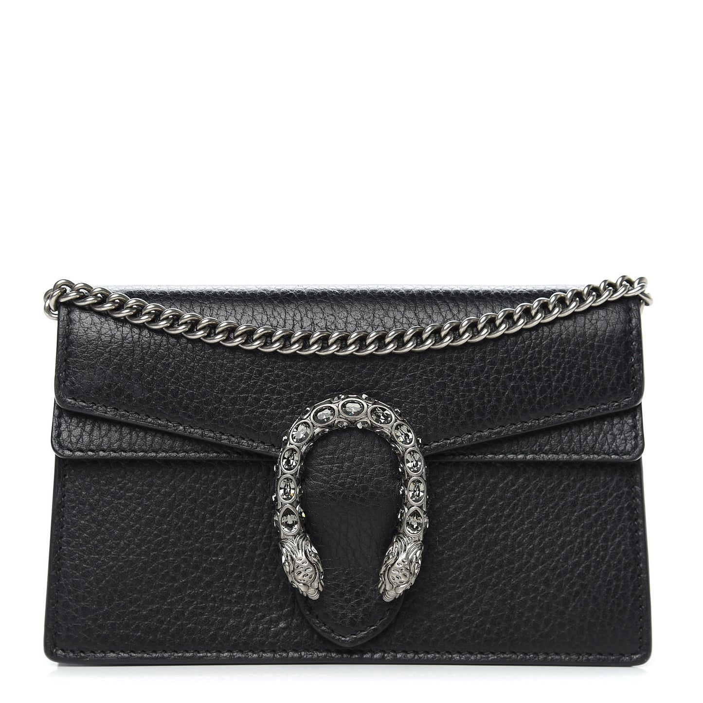 Calfskin Super Mini Dionysus Shoulder Bag Black