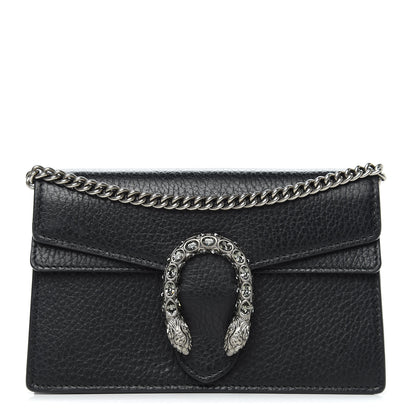 Gucci Calfskin Super Mini Dionysus Shoulder Bag Black 1 of 9
