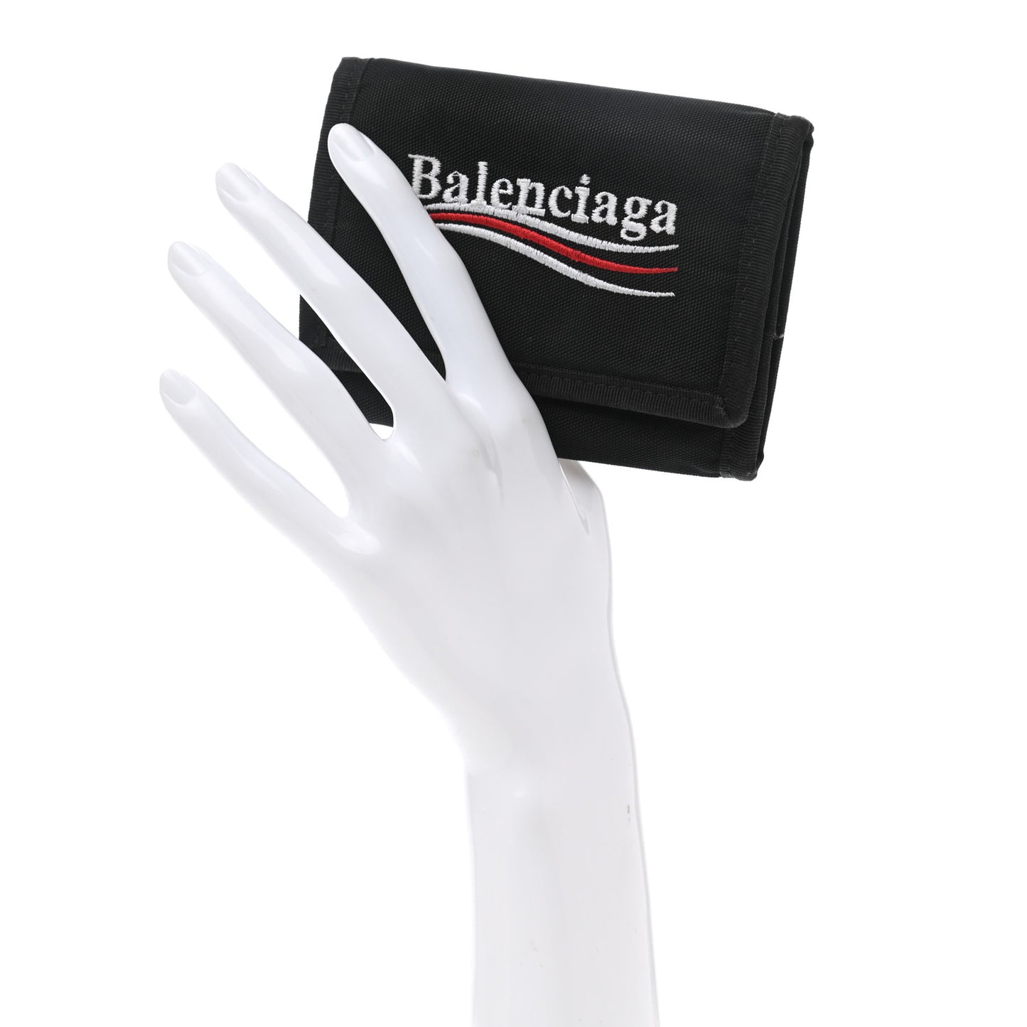 Nylon Logo Explorer Coin Wallet Black
