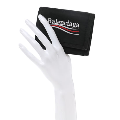 Balenciaga Nylon Logo Explorer Coin Wallet Black 2 of 8