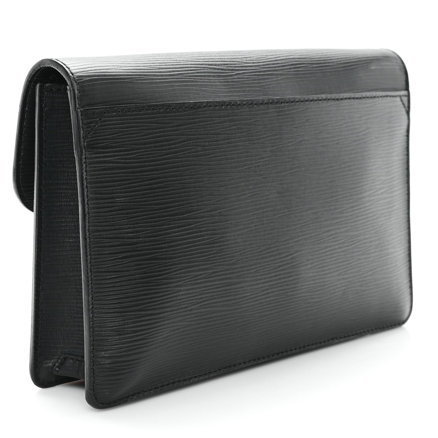 Louis Vuitton Epi Pochette Sellier Dragonne Clutch Black 4 of 8
