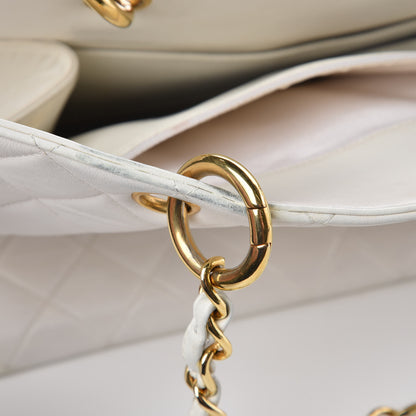 Chanel Calfskin Quilted Shopping Tote White 10 of 18