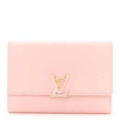Louis Vuitton Taurillon Capucines Compact Wallet Rose 1 of 6
