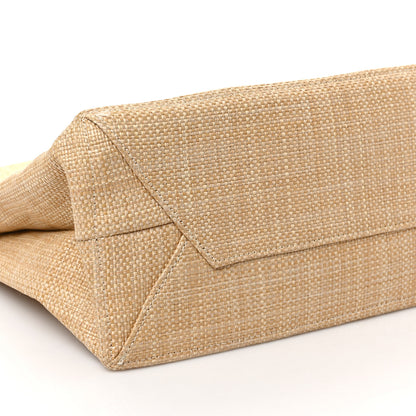 Prada Raffia Logo Tote Naturale 8 of 9