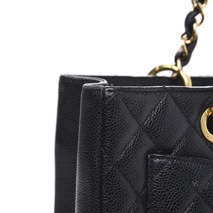 Chanel Caviar Quilted Grand Shopping Tote GST Black 13 of 14
