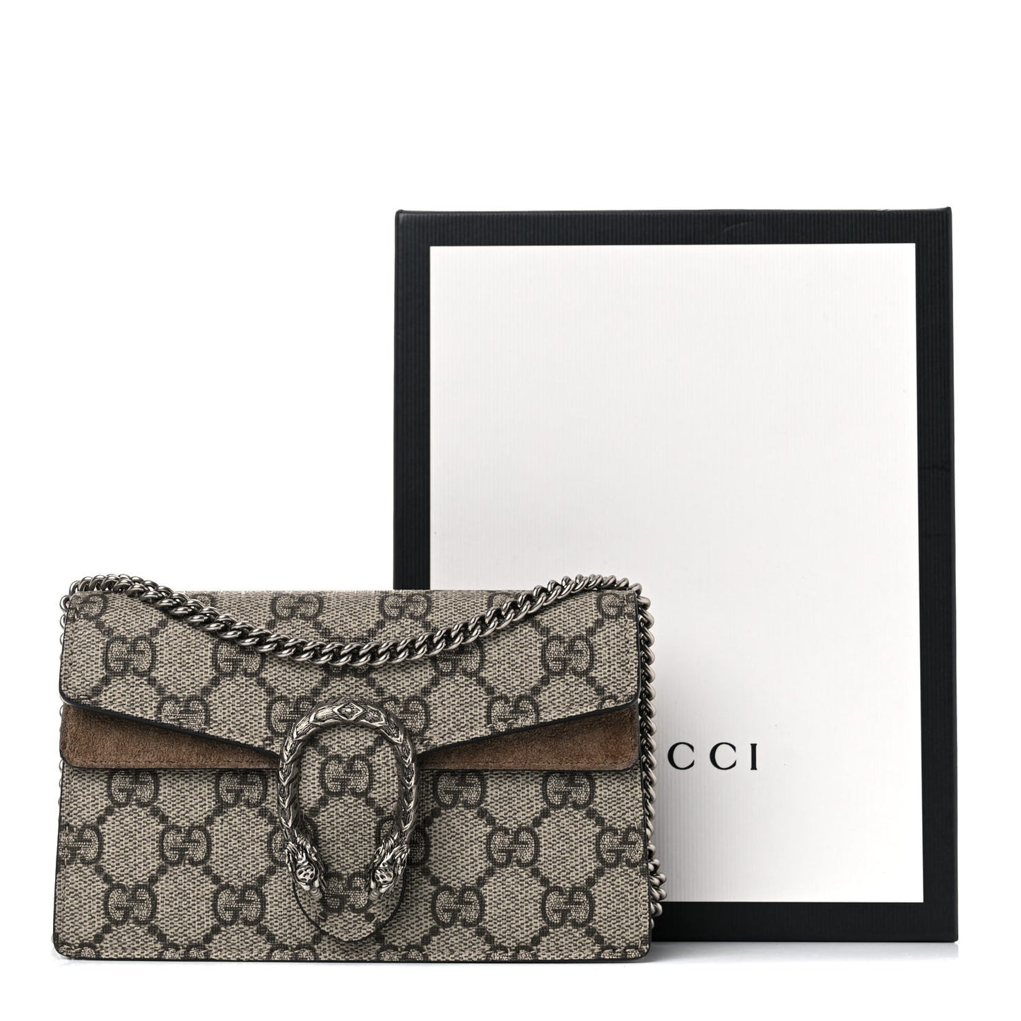 GG Supreme Monogram Super Mini Dionysus Shoulder Bag Taupe