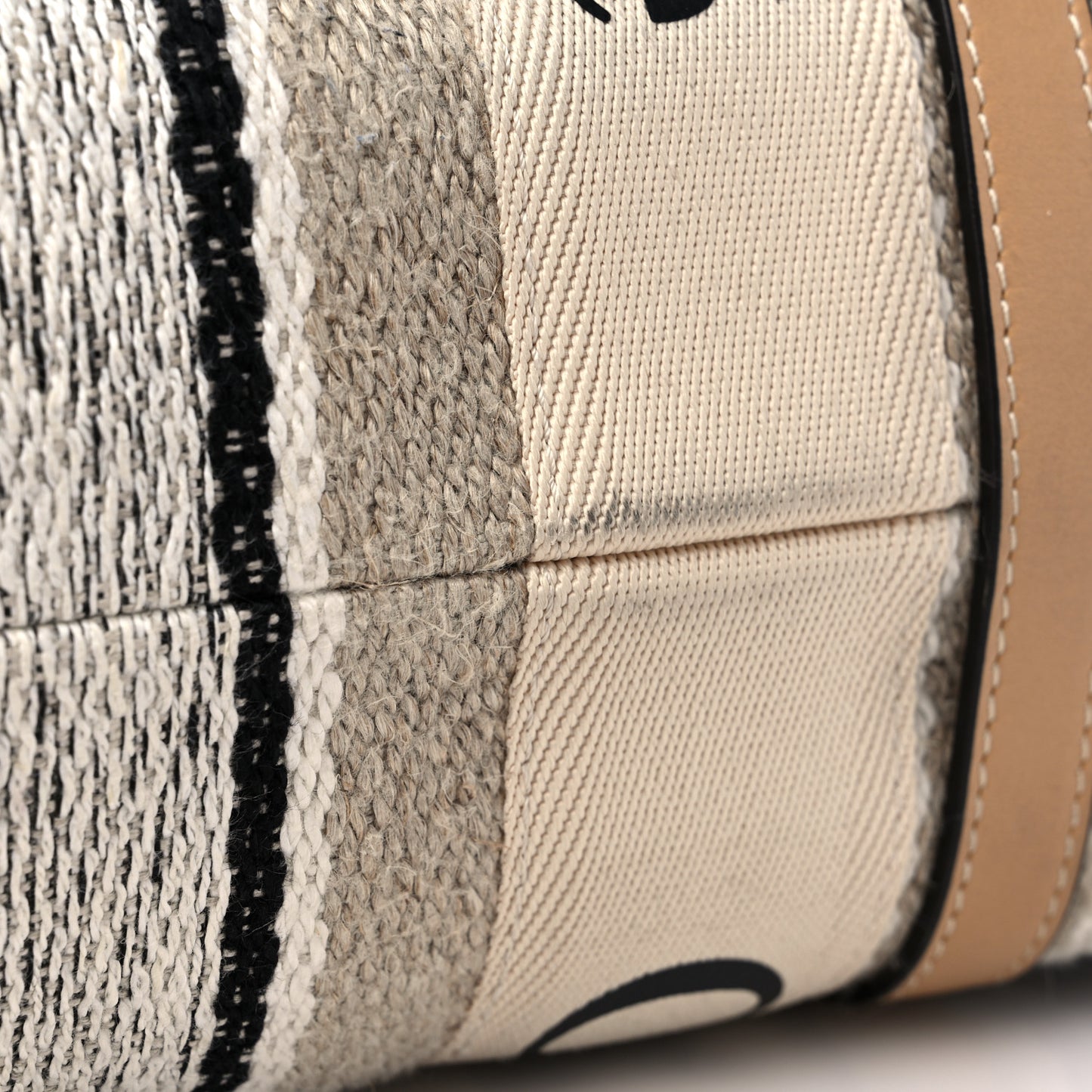 Knit Medium Woody Ribbon Tote Multicolor