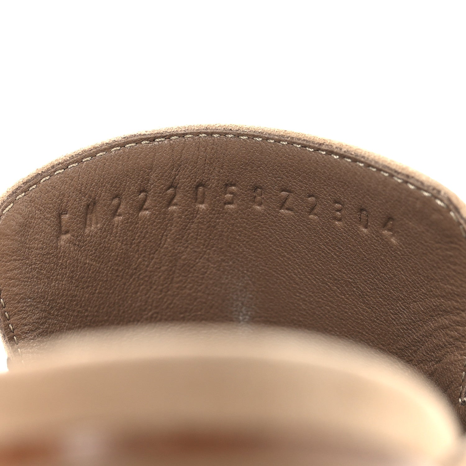 Hermes Suede Goatskin Flore 60 Mules 35.5 Beige 7 of 10