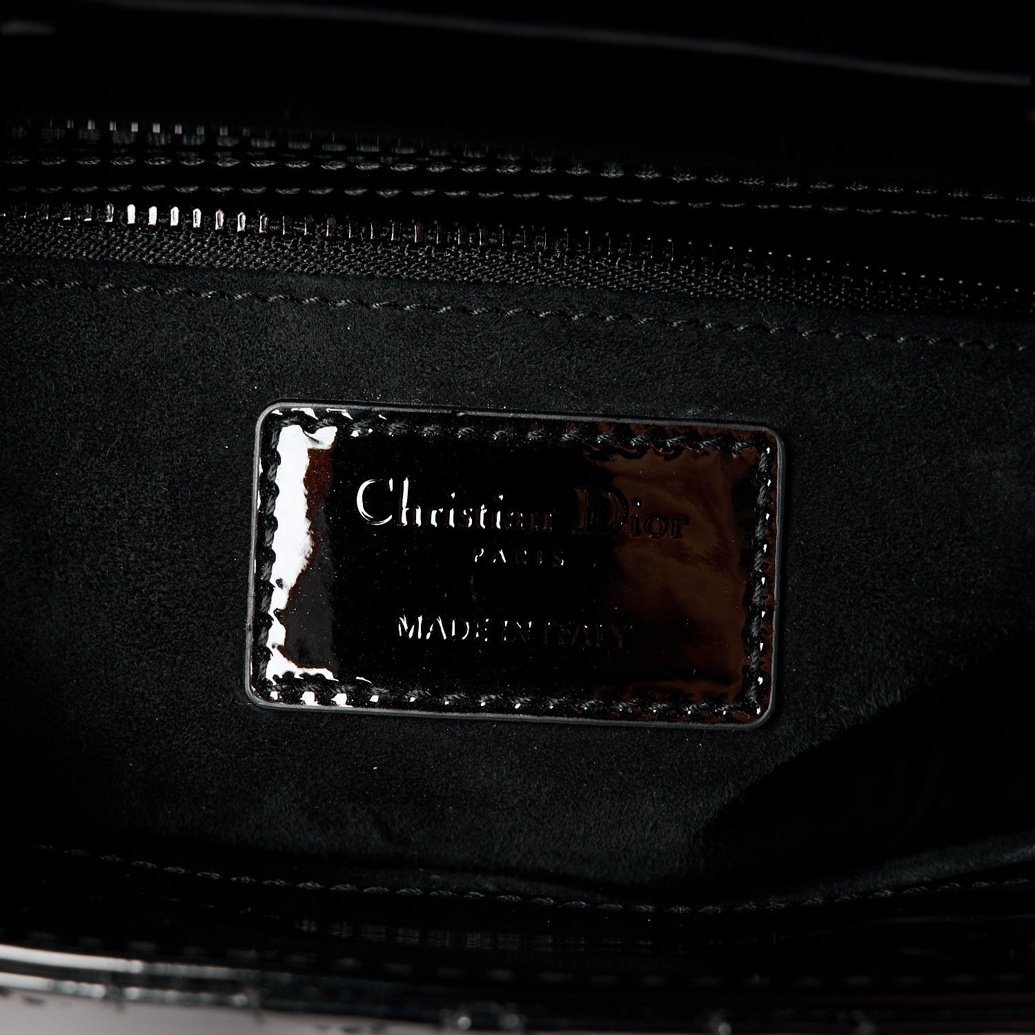 Christian Dior Ultraglossy Patent Cannage Medium Lady Dior Black 6 of 10