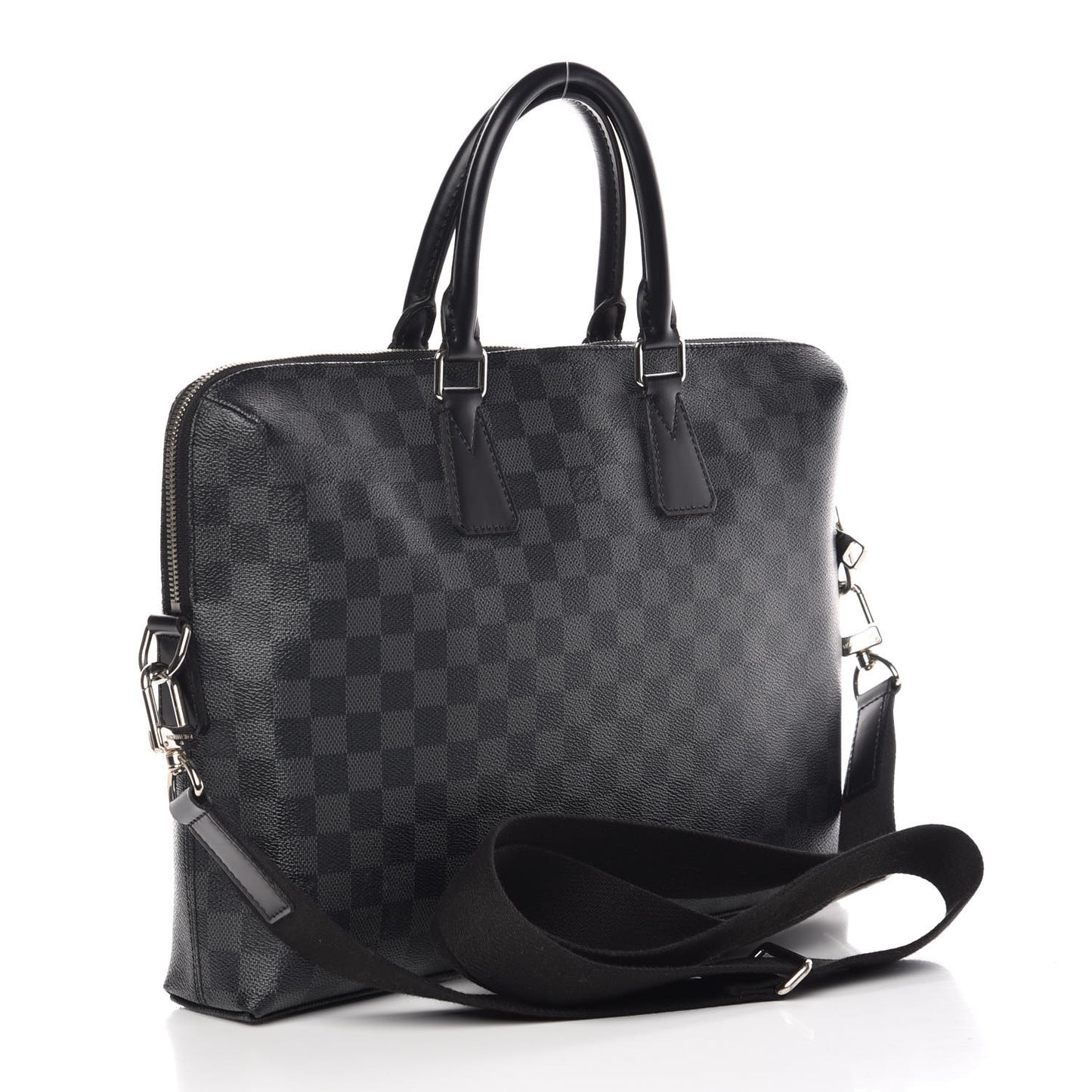 Damier Graphite Porte-Documents Jour
