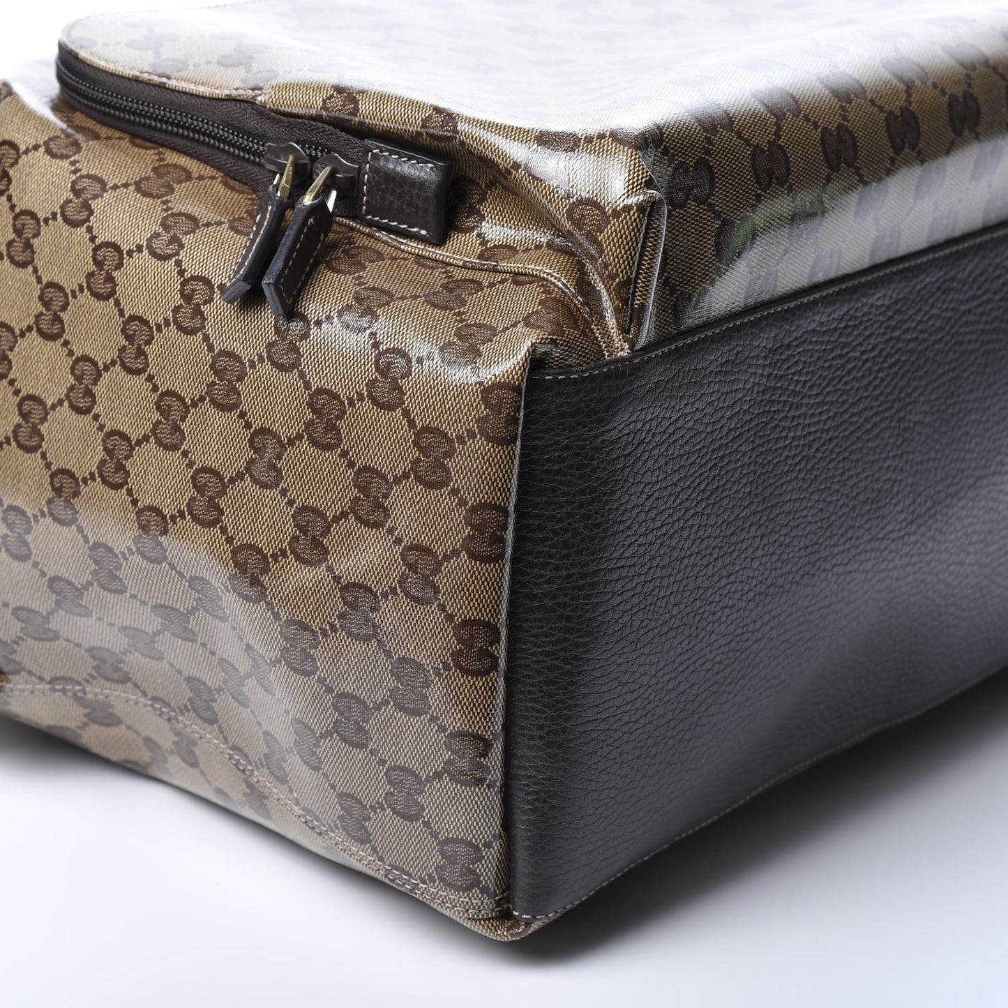 Crystal Monogram Backpack Dark Brown
