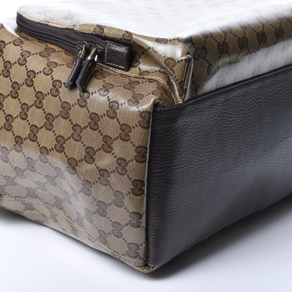 Gucci Crystal Monogram Backpack Dark Brown 6 of 11