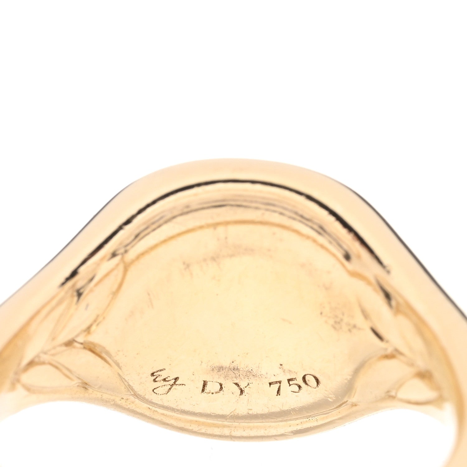 David Yurman 18K Yellow Gold Diamond Blue Sapphire Cable Collectibles Evil Eye Pinky Ring 41 2.25 4 of 4