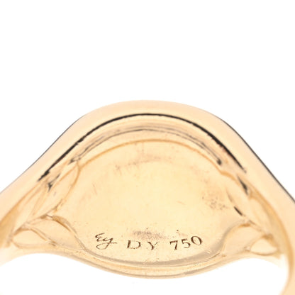 David Yurman 18K Yellow Gold Diamond Blue Sapphire Cable Collectibles Evil Eye Pinky Ring 41 2.25 4 of 4