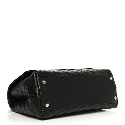 Chanel Caviar Quilted Small Coco Handle Flap Black 4 of 11