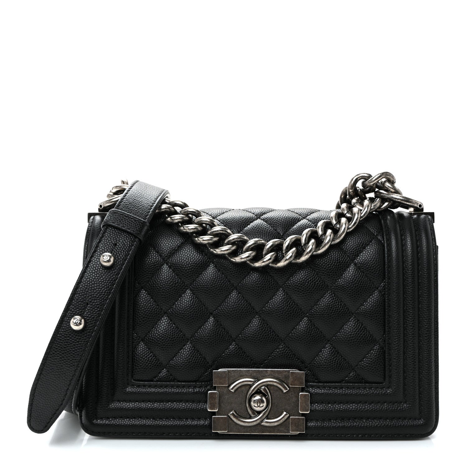 Chanel Caviar Quilted Small Boy Flap Black 1 of 10
