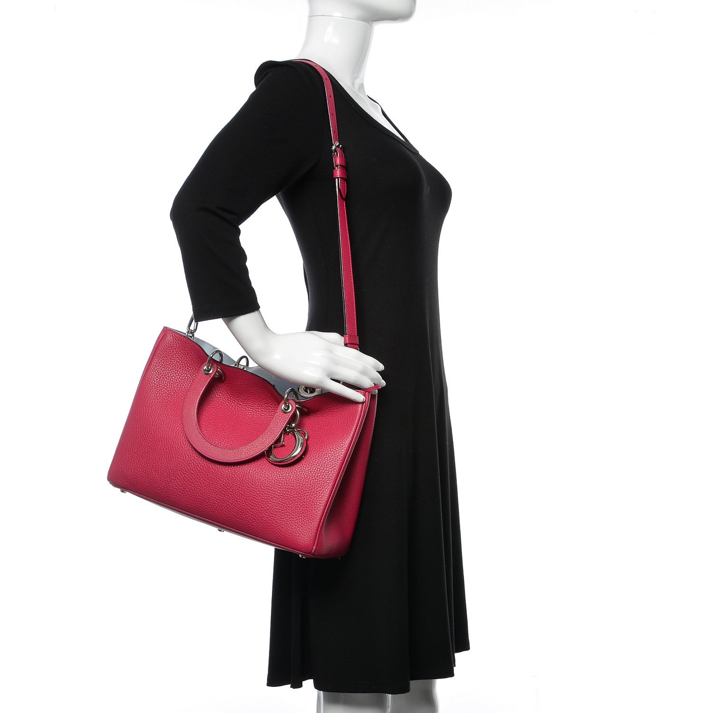 Calfskin Medium Diorissimo Bag Toxic Purple