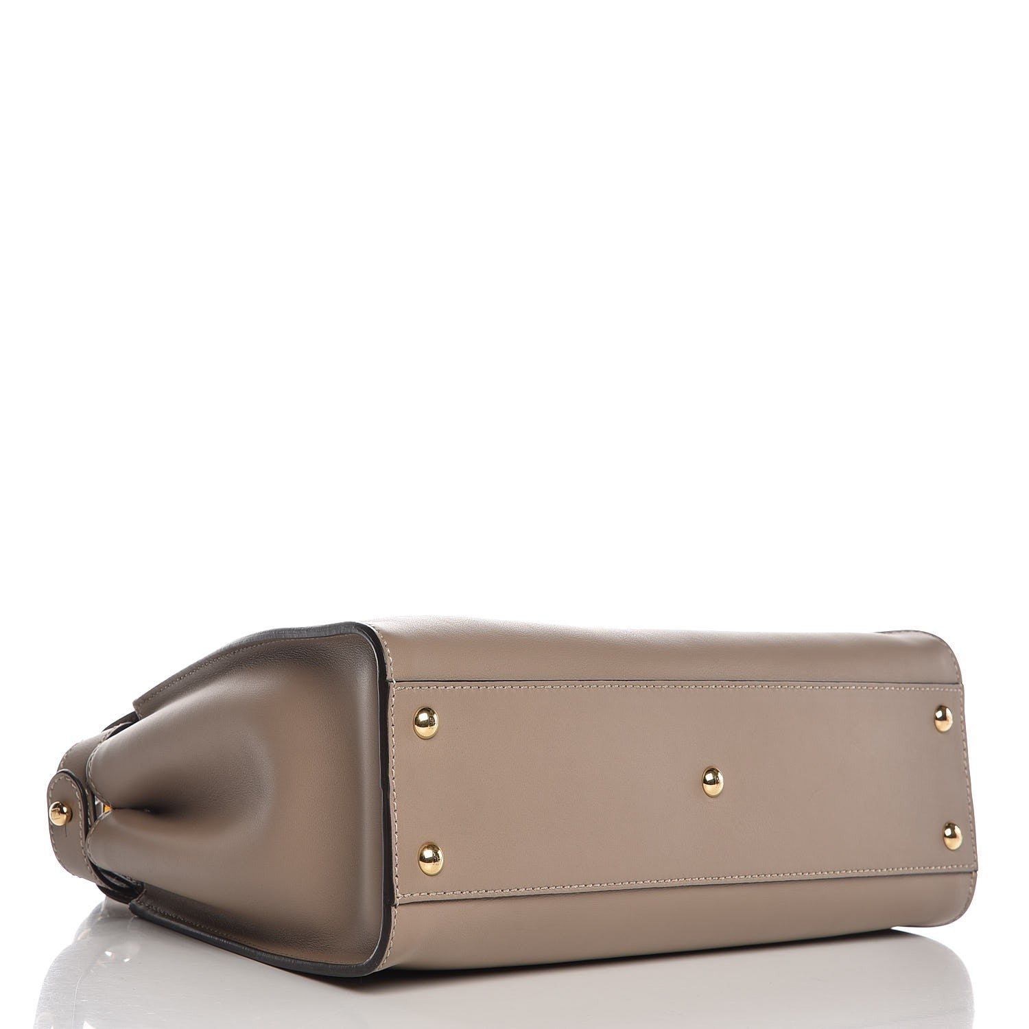 Fendi Vitello Seta Plexiglass Tortoise Medium Peekaboo Iconic Satchel Tortora 4 of 9
