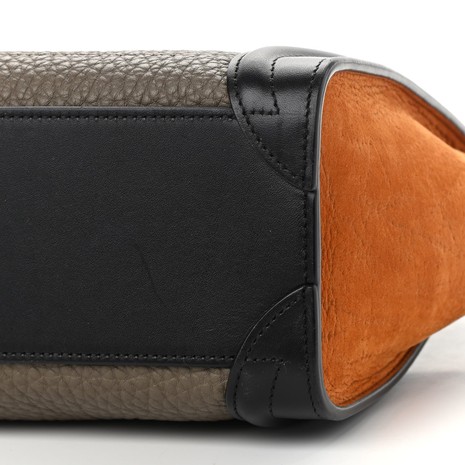 Celine Bullhide Calfskin Nubuck Nano Tri-Color Luggage Tawny 6 of 13