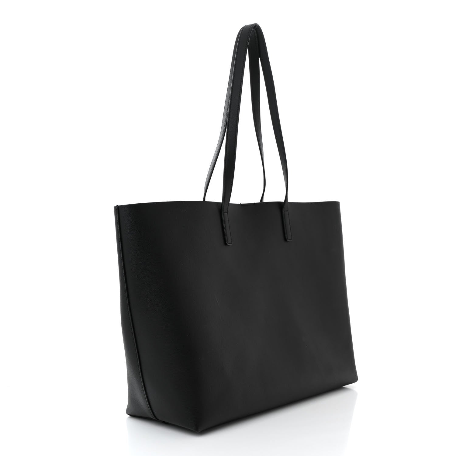Saint Laurent Calfskin Large Shopping Tote Black 4 of 13