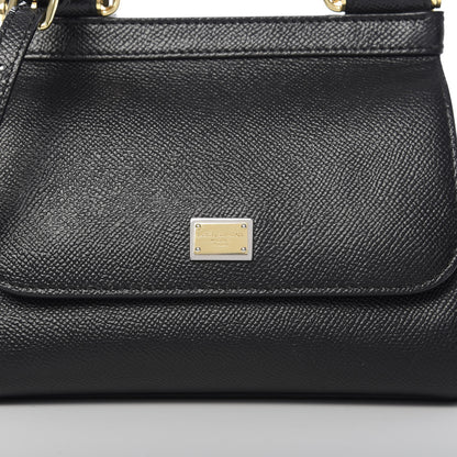 Dolce & Gabbana Dauphine Mini Miss Sicily Satchel Black 10 of 10