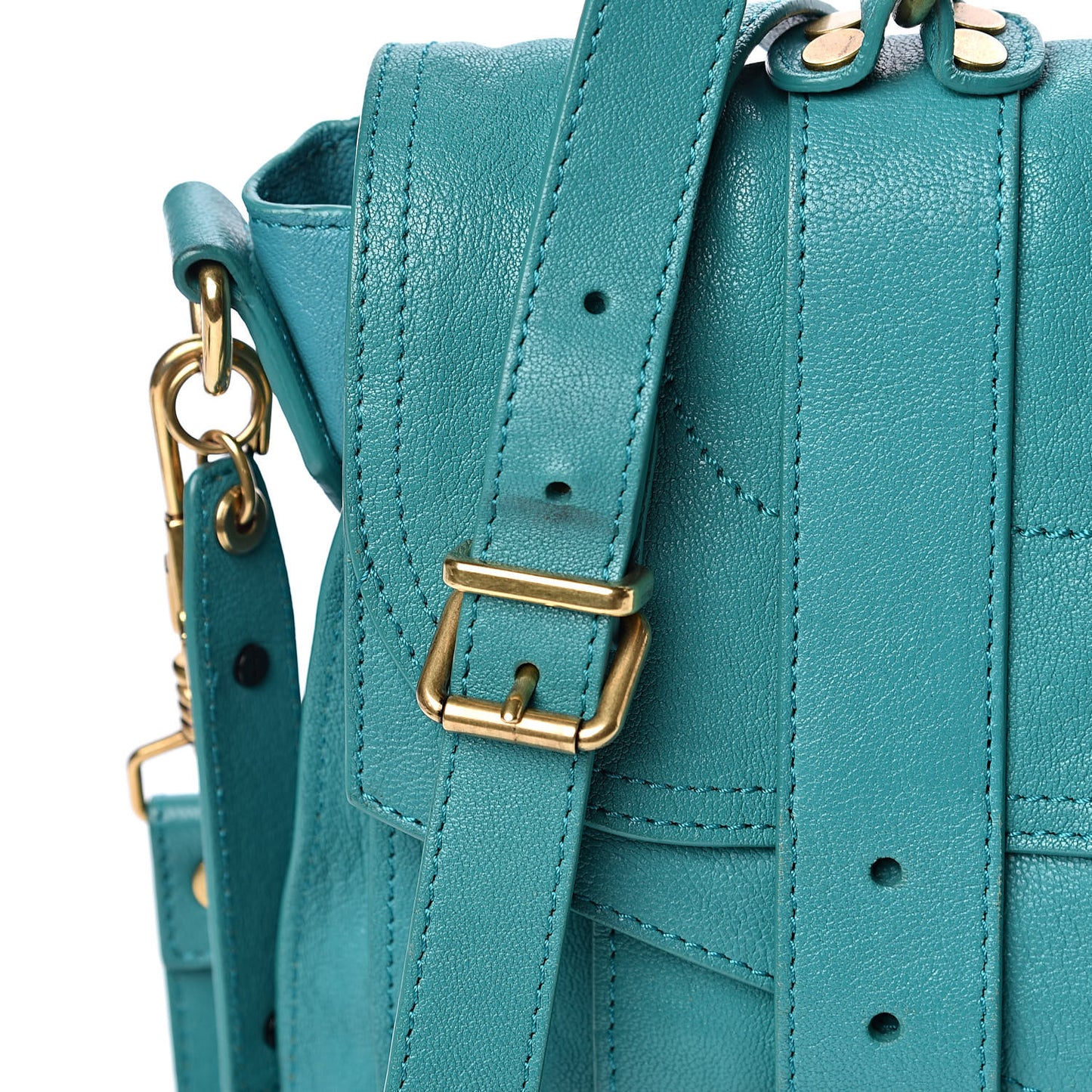 Lambskin Medium PS1 Satchel Emerald