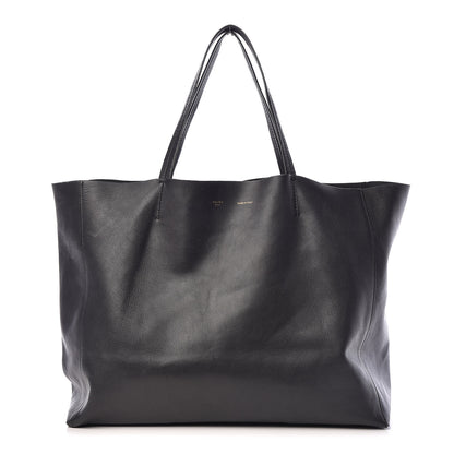 Celine Grained Calfskin Horizontal Cabas Black 1 of 9
