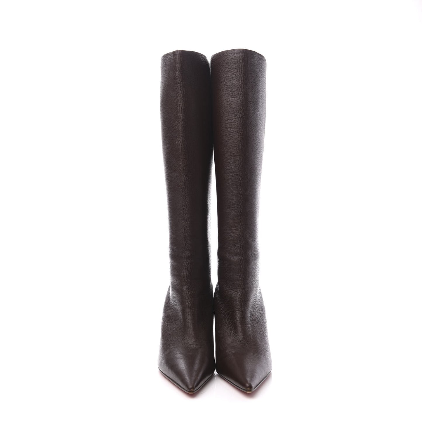 Calfskin 85 Knee High Boot 35 Dark Brown