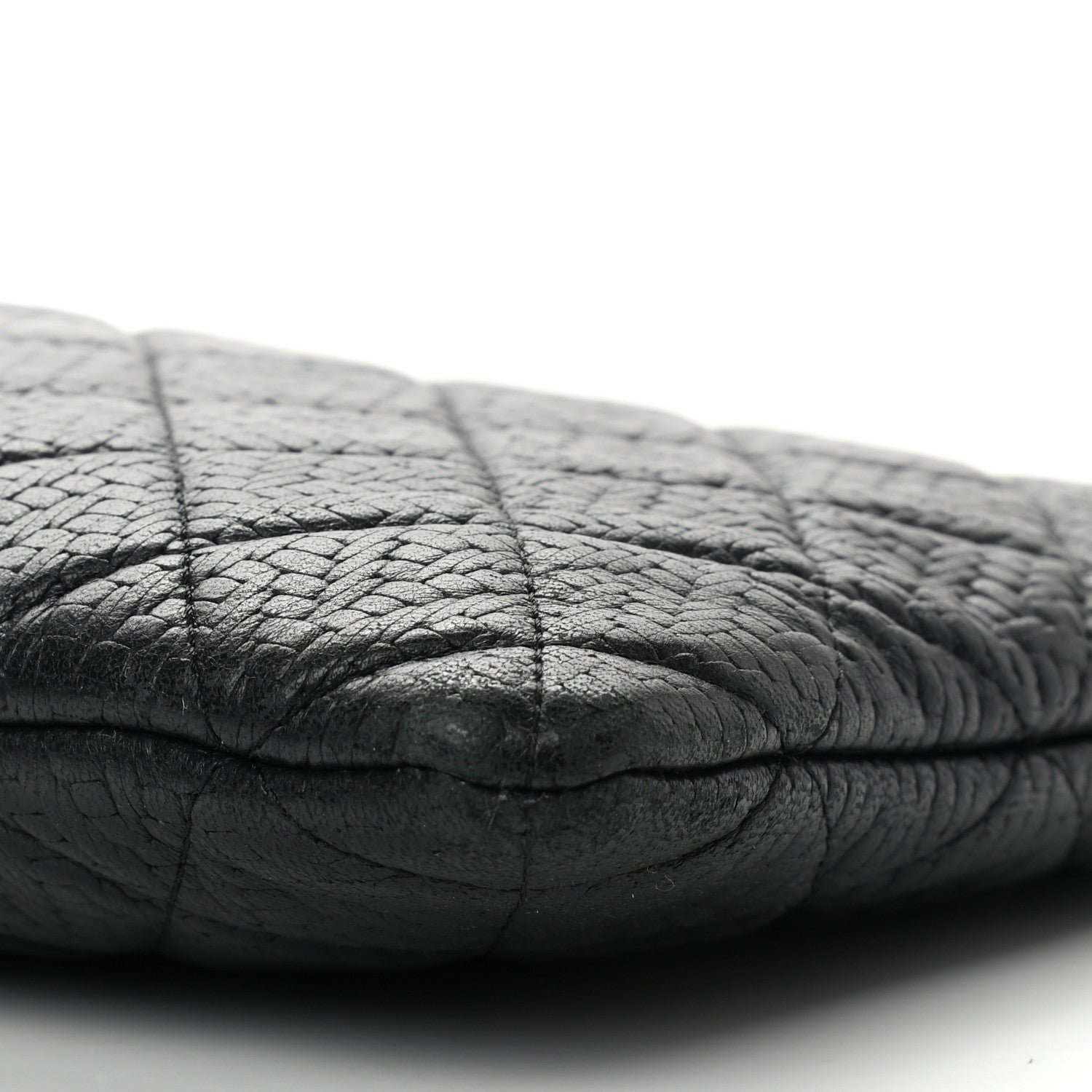 Chanel Woven Lambskin Quilted Medium Cosmetic Case Black 9 of 12