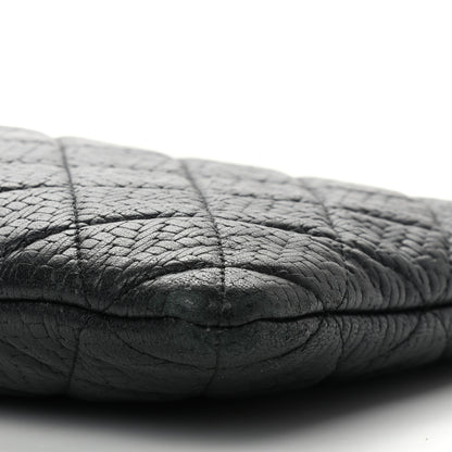 Chanel Woven Lambskin Quilted Medium Cosmetic Case Black 9 of 12