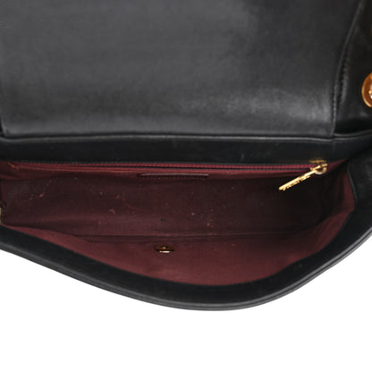 Chanel Sheepskin Quilted Vintage Mademoiselle Flap Black 5 of 10