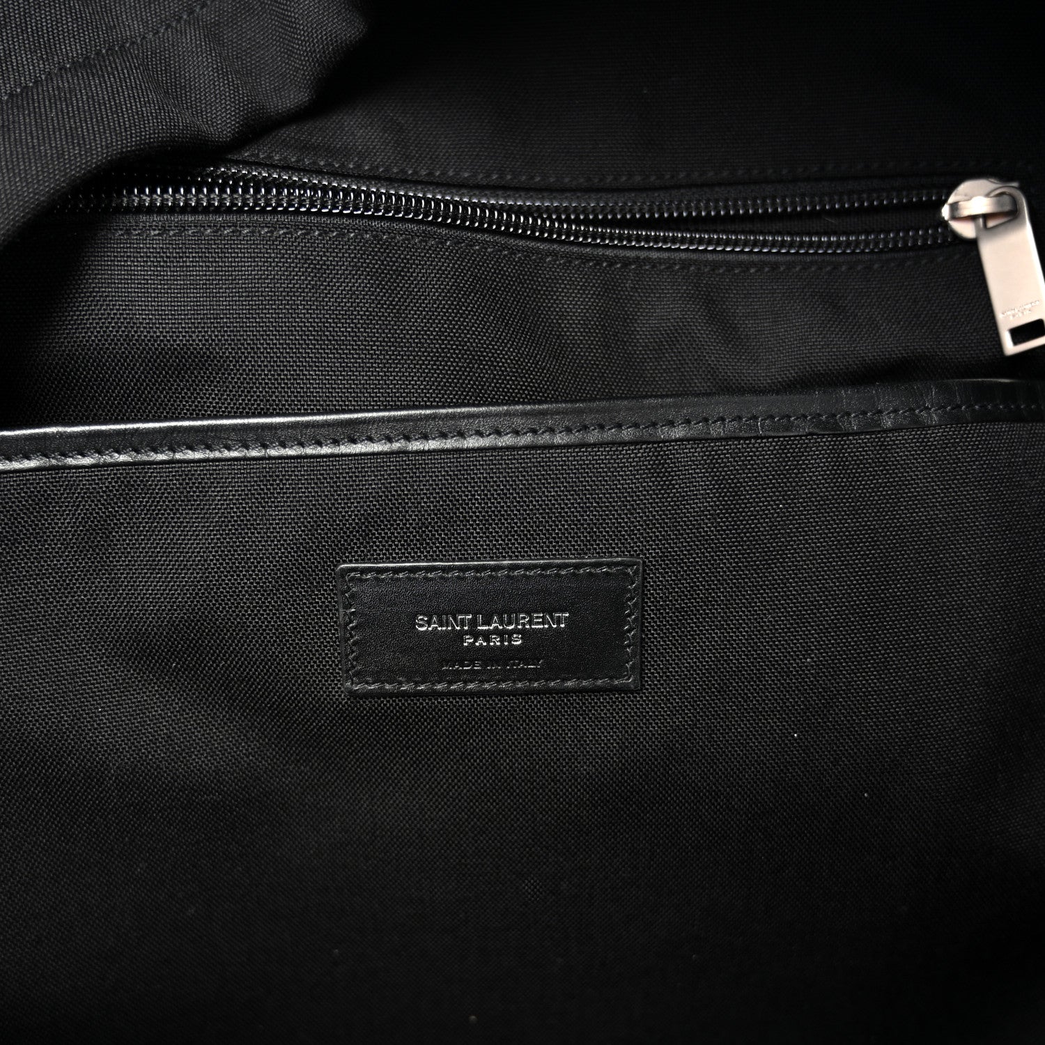 Saint Laurent Canvas City Backpack Black 6 of 11