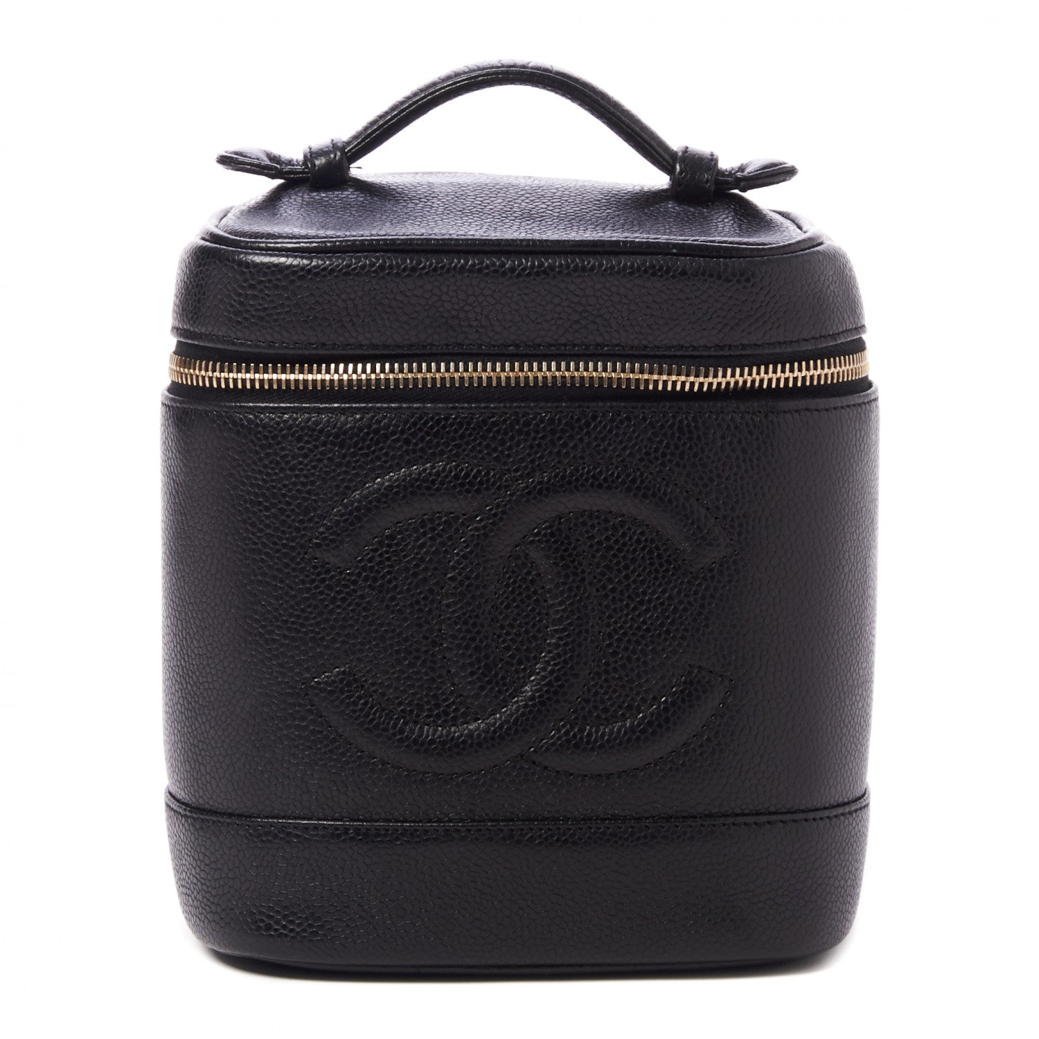 Chanel Caviar Vanity Cosmetic Case Black 1 of 9