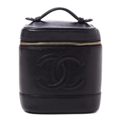 Chanel Caviar Vanity Cosmetic Case Black 1 of 9