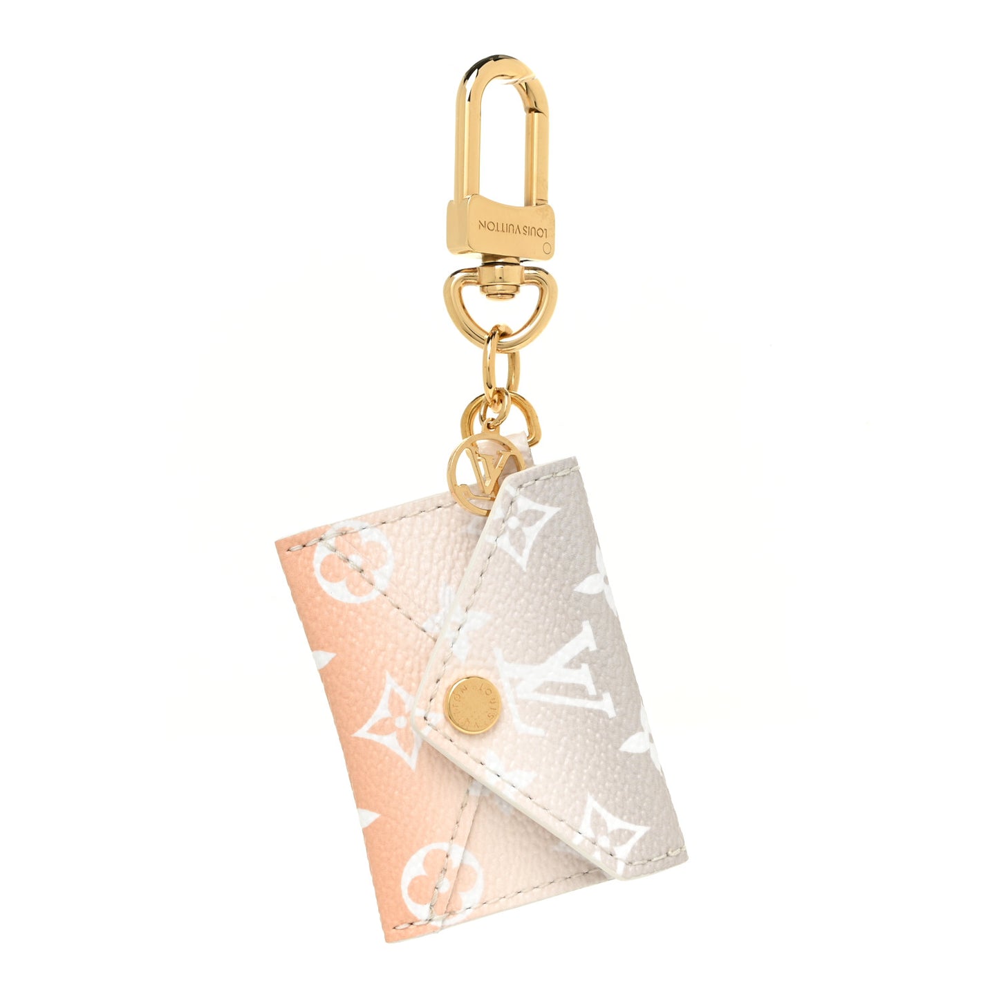 Monogram By The Pool Kirigami Pouch Key Holder Bag Charm Brume