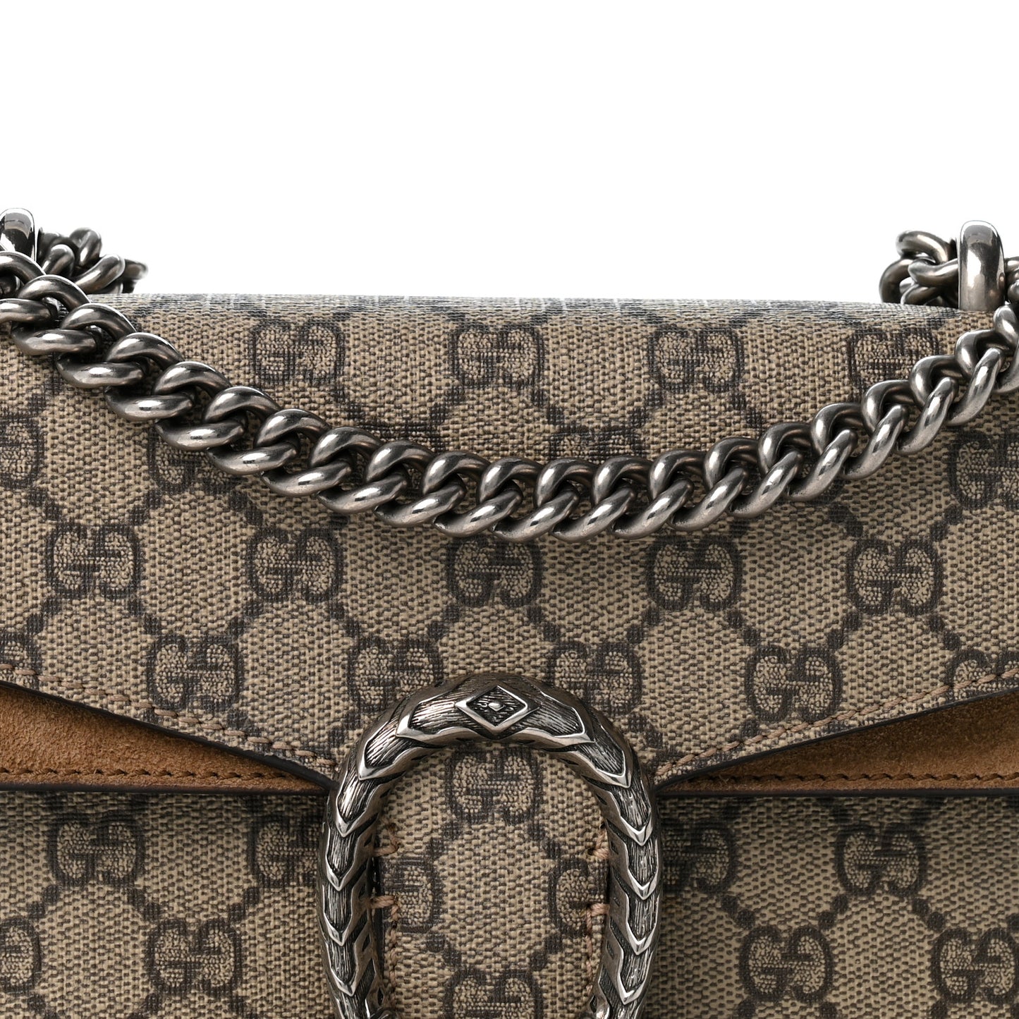 GG Supreme Monogram Mini Dionysus Shoulder Bag Taupe