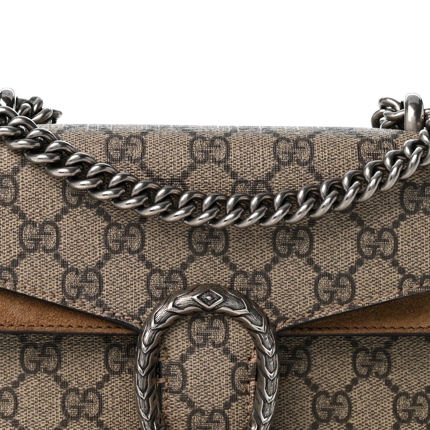 Gucci GG Supreme Monogram Mini Dionysus Shoulder Bag Taupe 8 of 11