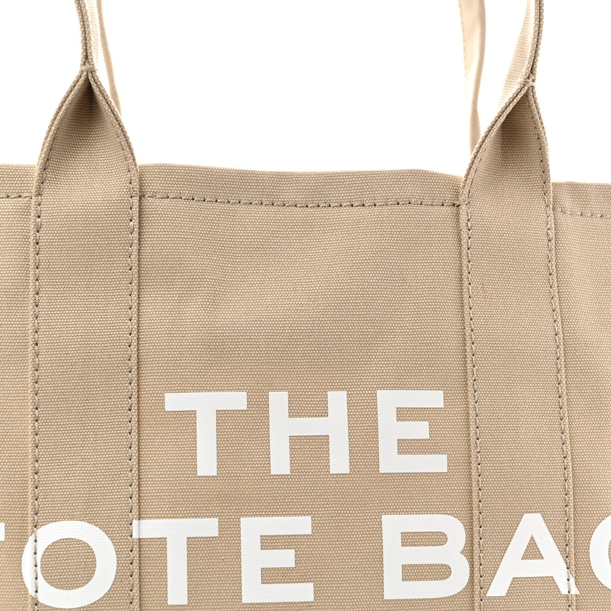 Cotton Canvas Large The Tote Bag Beige