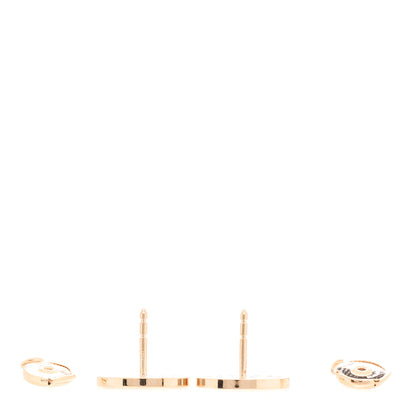 Hermes 18K Rose Gold Diamond Chaine d'Ancre Divine Stud Earrings 3 of 4