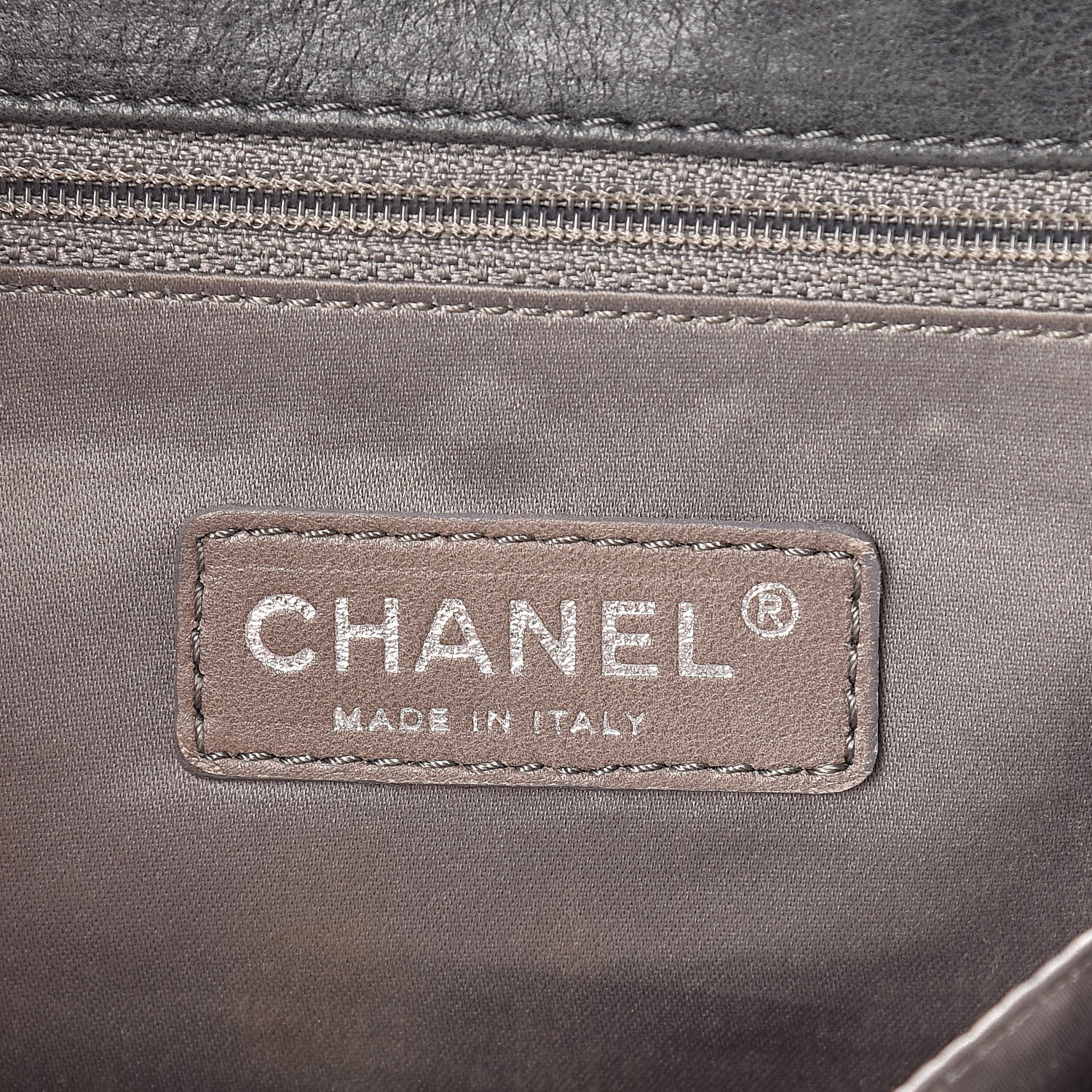 Chanel Calfskin Bubble Quilt Accordion Flap Grey 6 of 13