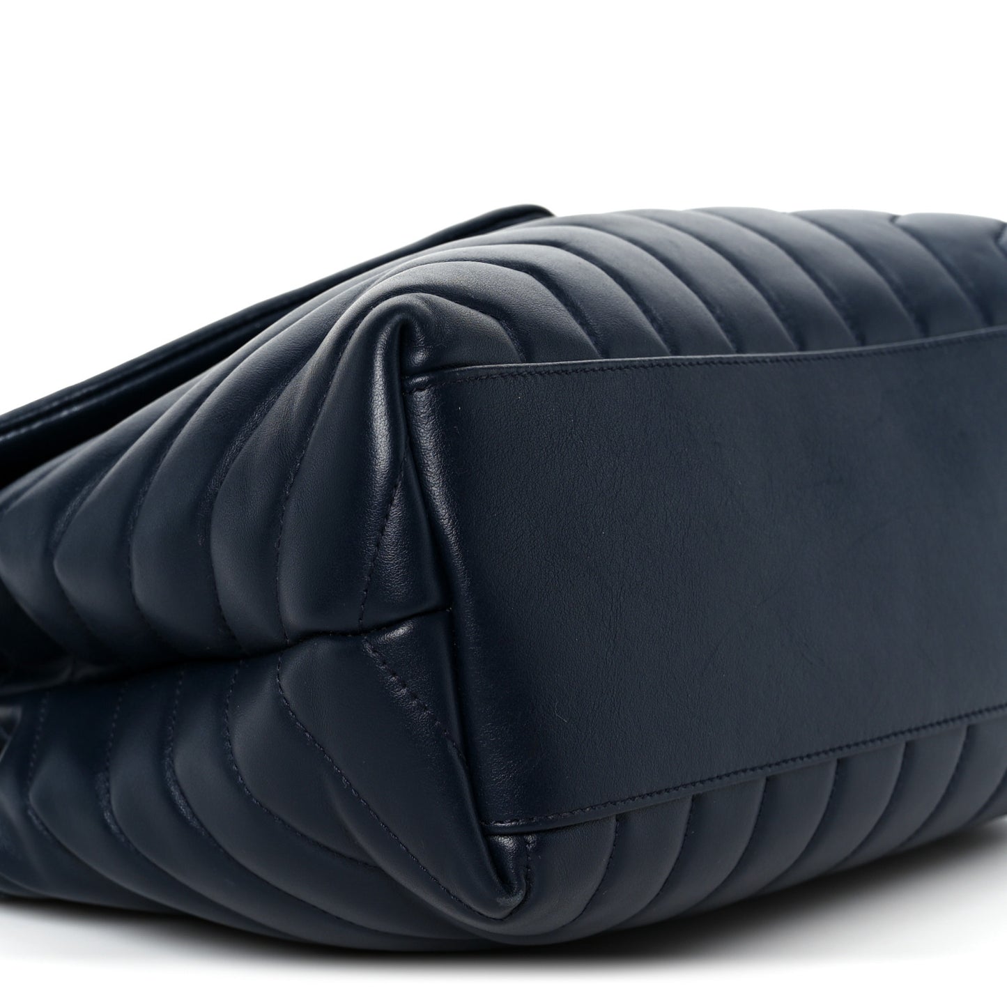 Calfskin Y Quilted Monogram Medium Loulou Chain Satchel Medium Blue