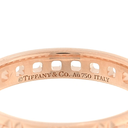 Tiffany 18K Rose Gold Narrow T True Ring 54 7 4 of 5