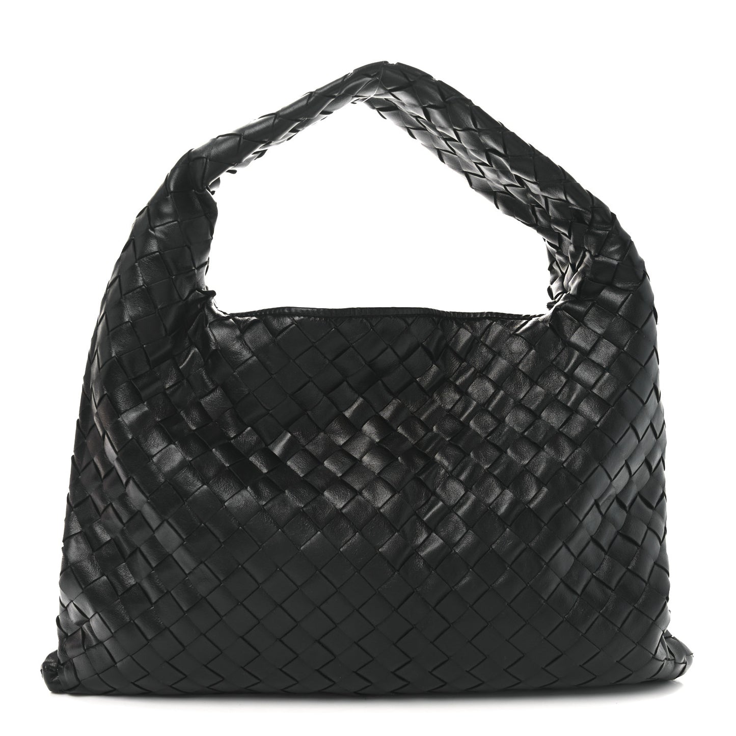 Calfskin Intrecciato Small Hop Black