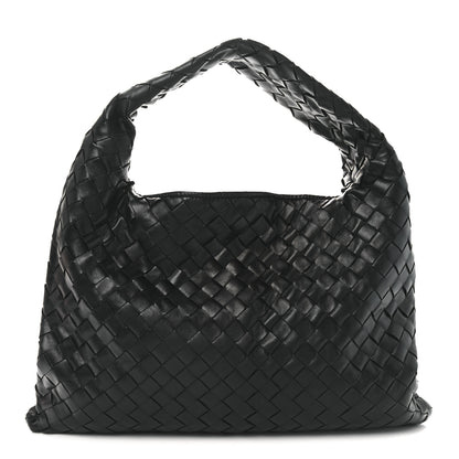 Bottega Veneta Calfskin Intrecciato Small Hop Black 1 of 11