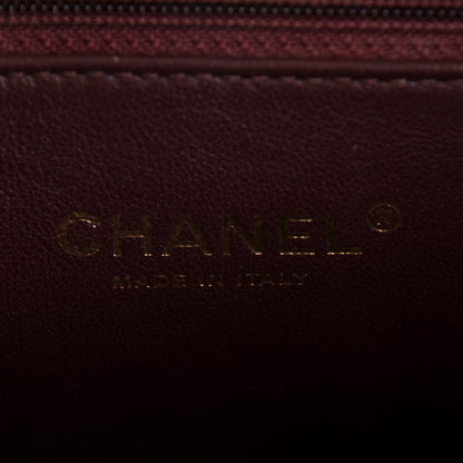 Chanel Sheepskin Quilted Large Beauty Lock Flap Black 6 of 7