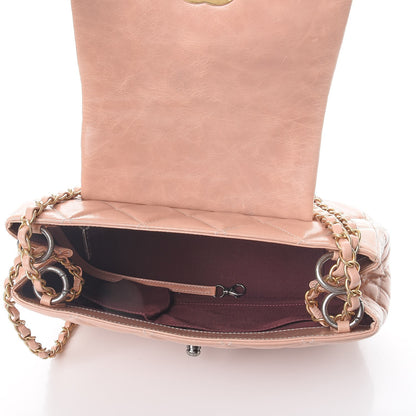 Chanel Aged Glazed Calfskin Quilted Small Daily Walk Flap Beige 5 of 9