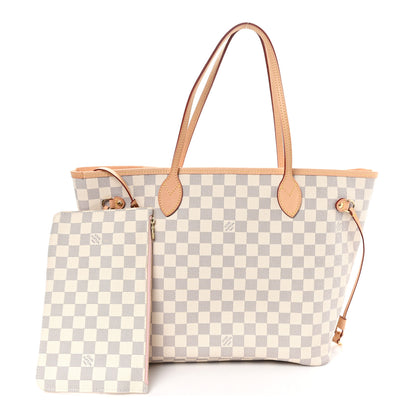 Louis Vuitton Damier Azur Neo Neverfull MM Rose Ballerine 3 of 11