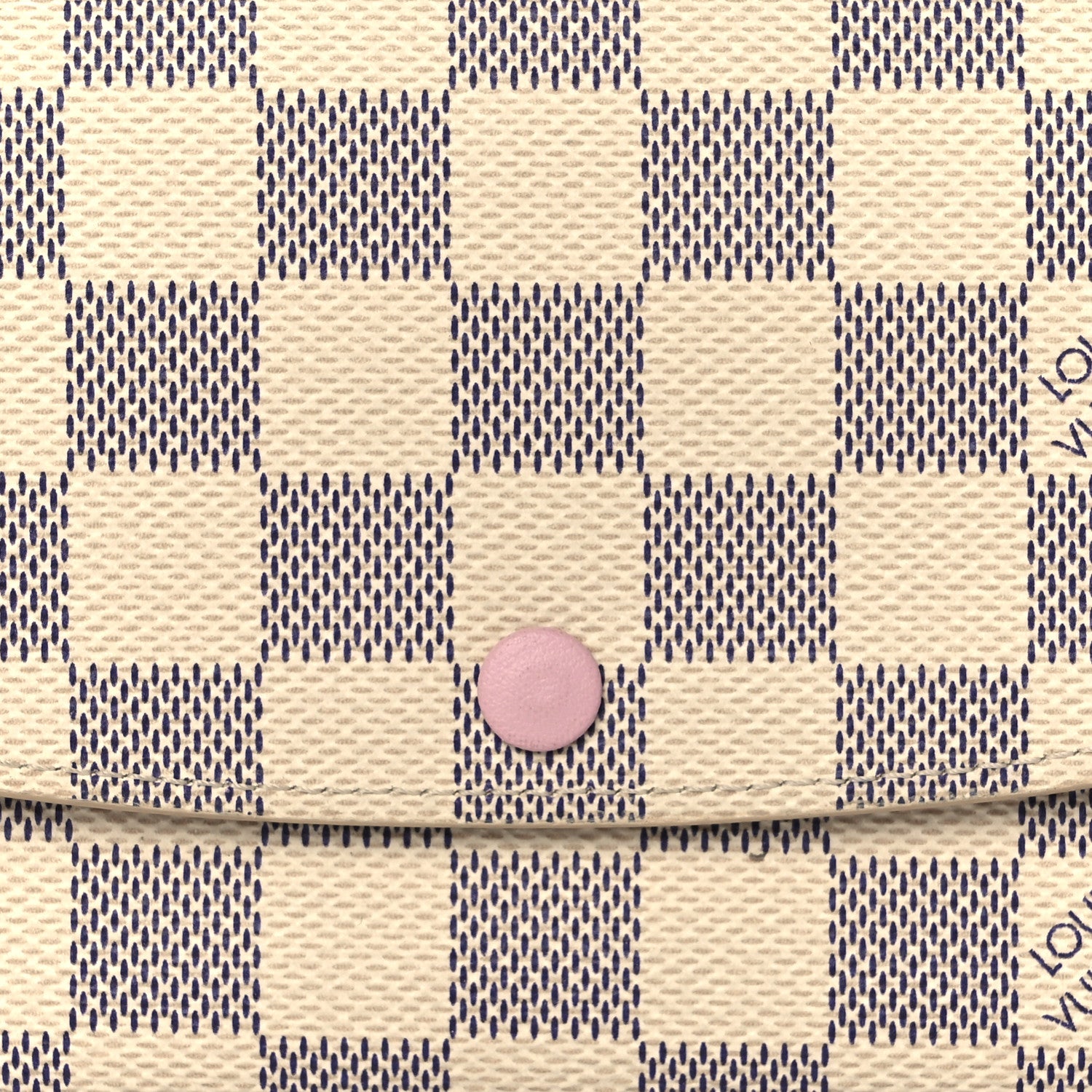 Louis Vuitton Damier Azur Emilie Wallet Rose Ballerine 7 of 7