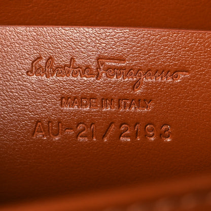 Salvatore Ferragamo Brushed Off Calfskin Small Iconic Top Handle Cuoio 8 of 15